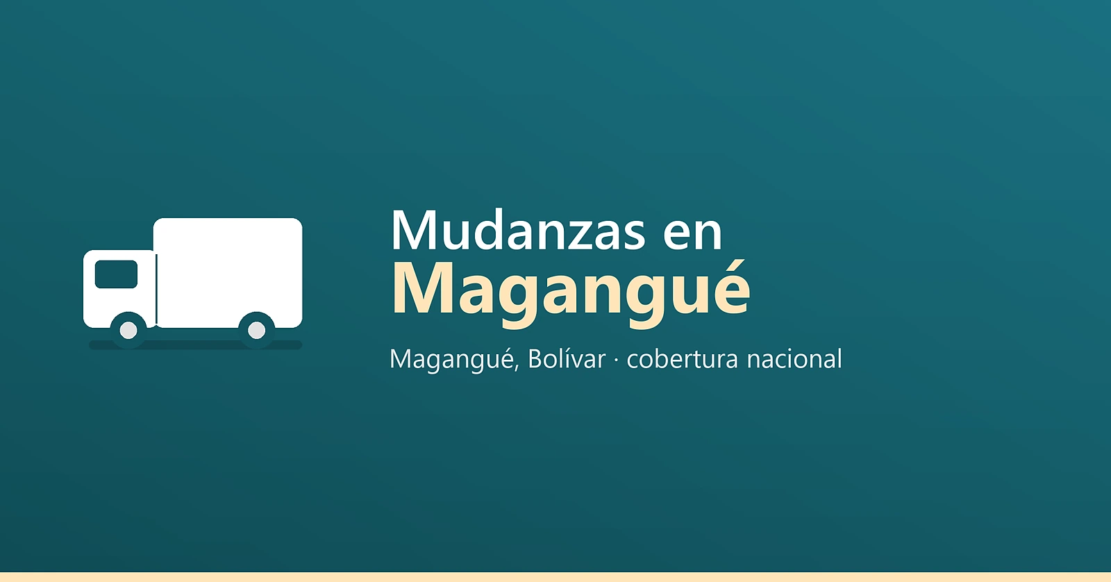 Mudanzas en Magangué - Magangué, Bolívar · cobertura nacional